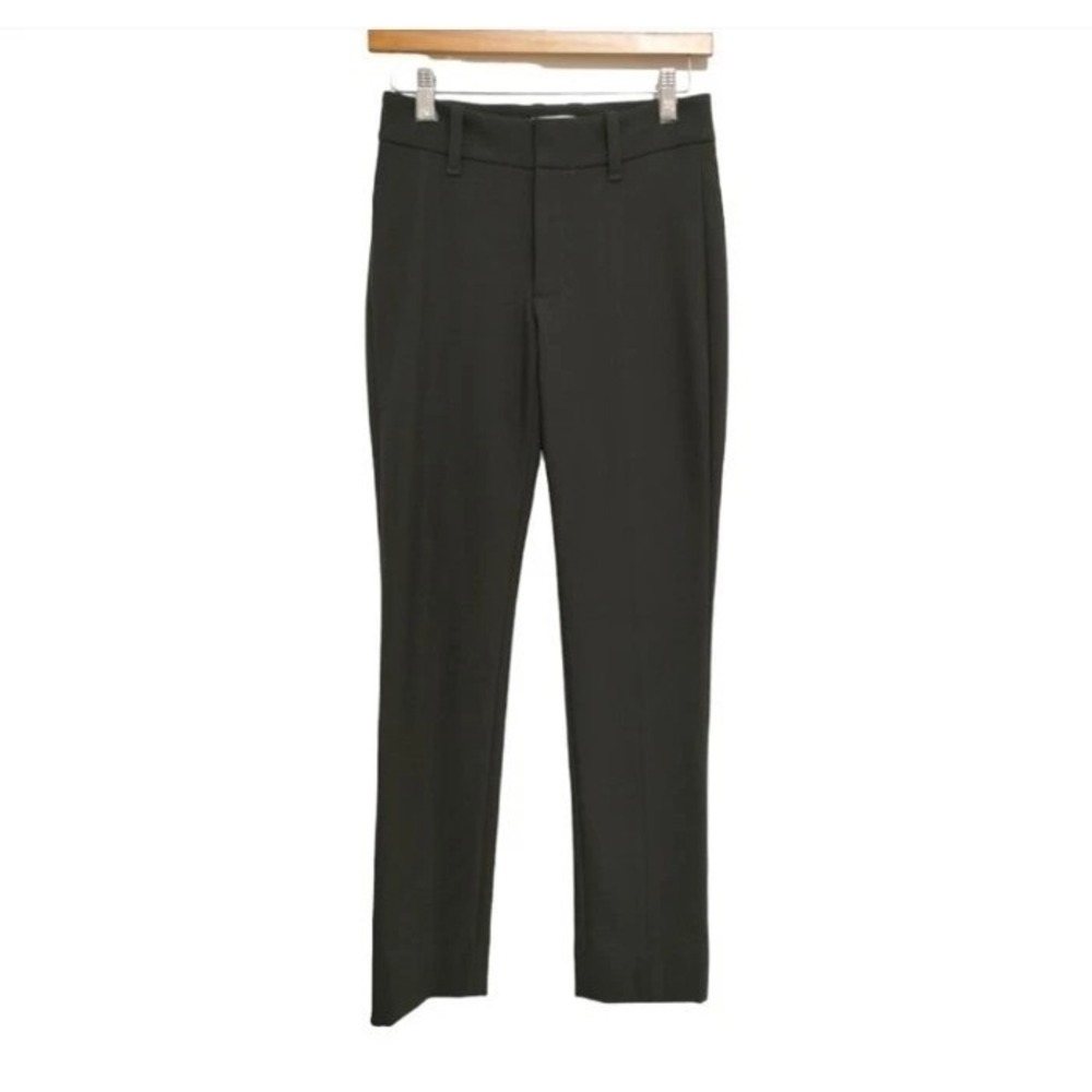 Vince Women's Size‎ 2 High Waist Cigarette Pants Antique Olive Green Preppy